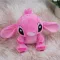 М'яка іграшка плюшева Стіч Ангел (Stitch) рожевий, 18 см