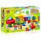 Дитяча іграшка конструктор потяг вчимо цифри 188B-22 KID'S HOME TOYS великі деталі, 50 елементів