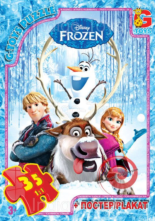 Пазли ТМ G-Toys із серії Frouzen Льодяне Сердце 35 ел
