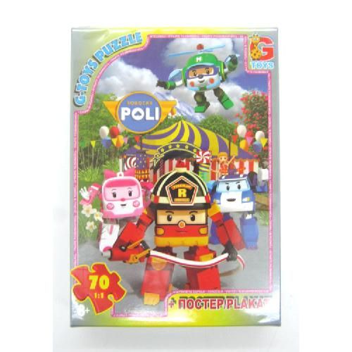 Пазли для дітей із серії Робокар Поллі 70 елементів RR067434 ТМ G-Toys