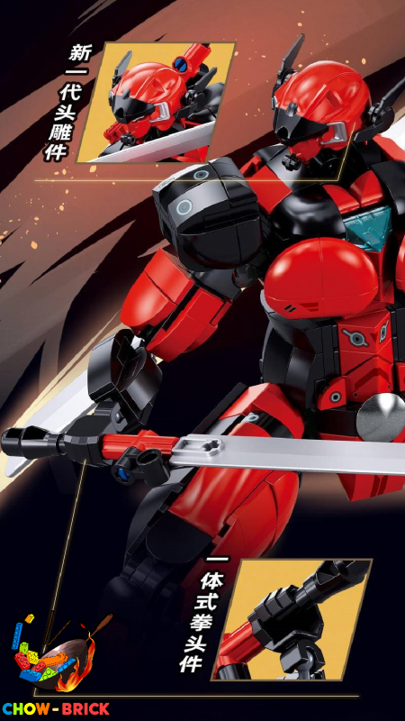 Дитяча іграшка конструктор Mech Master Deadpool ChowBrick Store, Sluban M38-B1297, робот 29,3 см, 554 деталі