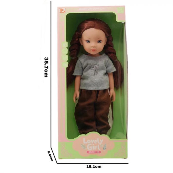 Дитяча іграшка лялька пупс в штанах і кедах, розмір 33см LS1350-6 LS