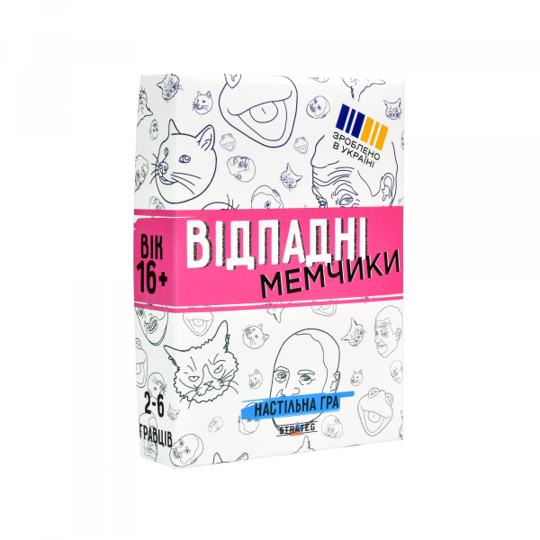 Настільна гра Strateg Відпадні мемчики  ( Вік 16+) українською мовою (30630)