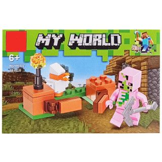 Дитяча іграшка конструктор для складання кімнати з гри Майнкрафт Minecraft 38-40 деталей (4366) 8 видів, ціна за 1 шт