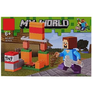 Дитяча іграшка конструктор для складання кімнати з гри Майнкрафт Minecraft 38-40 деталей (4366) 8 видів, ціна за 1 шт