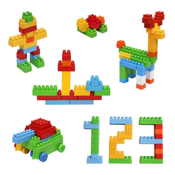 Дитяча іграшка конструктор великі деталі 100 елементів Mini Blocks 39982