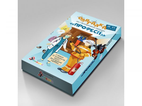 Гра навчальна з багаторазовими наліпками "Одягалка "Профессії" 1890