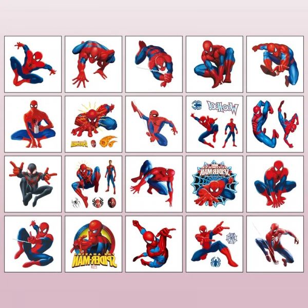 Наліпка тимчасове татуювання людина павук (спайдермен, Spider-Man), водонепроникна та довготривала) 1-SM кольорова
