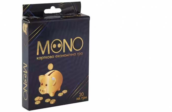 Настільна карткова економічна гра (Вік 10+) Mono, в кор-ці 13,5-9-2,2 см Strateg 30569 (відео в описі)