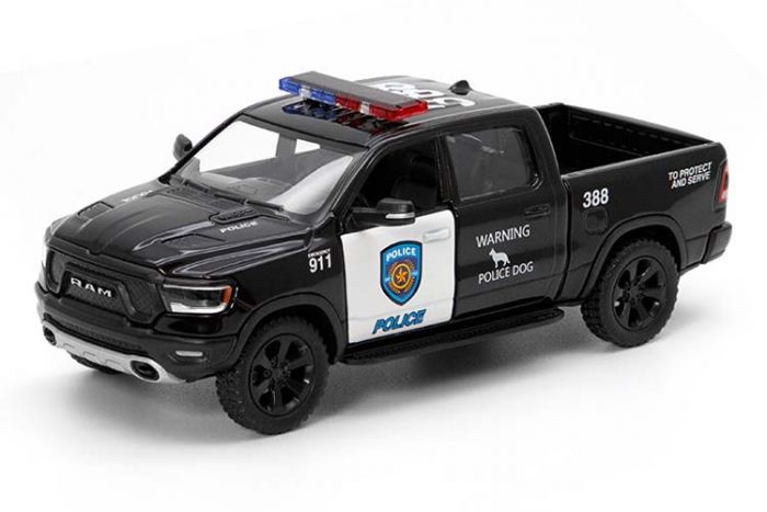 Дитяча іграшка поліцейський автомобіль 2019 RAM 1500 (Police) KT 5413 WP Kinsmart метало - пластиковий корпус, відчиняються двері
