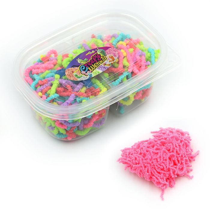 Силіконові черв'ячки-антистрес (Magic Worms Stretch) 80 грам, в пластиковому боксі