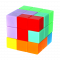 Гра головоломка антистрес кубік - пазл , розмір 75 мм. 9 деталей PUZZLE CUBE 656A
