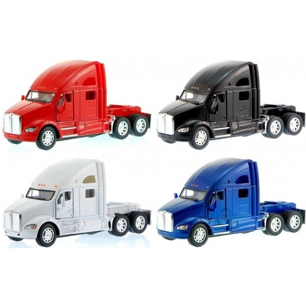 Дитяча іграшка машинка металева тягач трейлеру Kinsmart Kenworth T700 KT5357W
