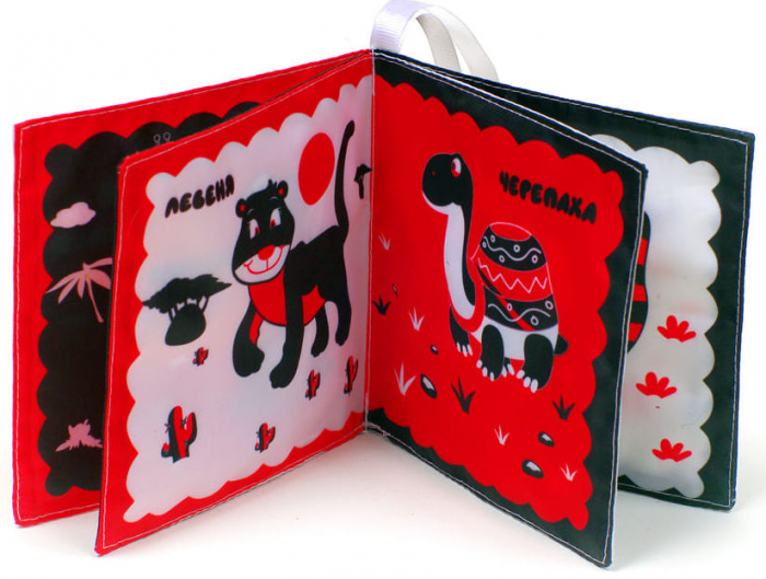 М'яка книжка для дітей котик Тик (КХ 4171) шуршалка, контрасна