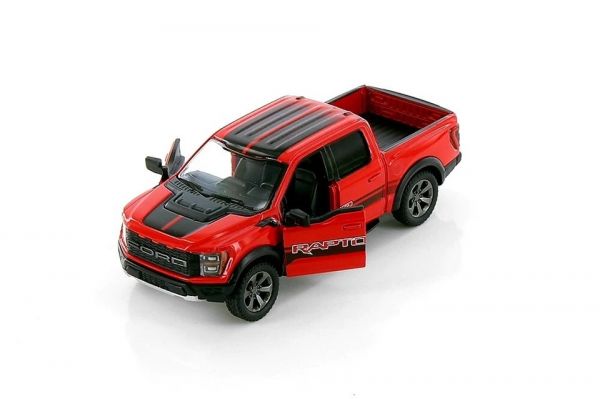 Дитяча іграшка машинка KT5436WF FORD F-150 RAPTOR (2022) метало-пластиковий корпус (червоний, зелений)