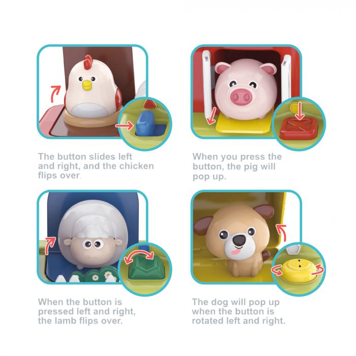 Дитяча іграшка розвиваюча гра тварини на фермі BY305 babyard®