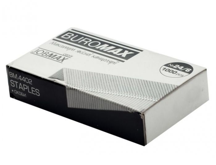 Скоби для зшивача №24/6 1000шт BM.4402 Buromax