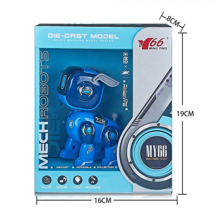 Дитяча іграшка металевий робот пес, світло, звук MY66-J1209 MING YUAN ®