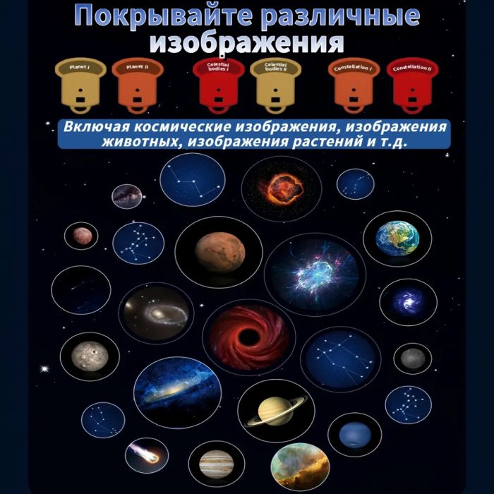 Дитяча іграшка проектор зоряного неба FDE 80716 FUDAER серія космос ( ВІДЕО В ОПИСІ)