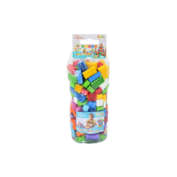 Дитяча іграшка конструктор великі деталі 244 елементів 39076 Тигрес