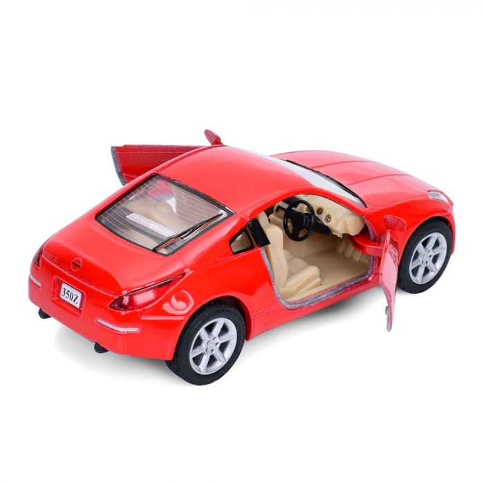 Дитяча іграшка машинка металева Nissan 350Z KT 5061 W Kinsmart метало - пластиковий корпус, відчиняються двері