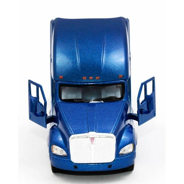 Дитяча іграшка машинка металева тягач трейлеру Kinsmart Kenworth T700 KT5357W