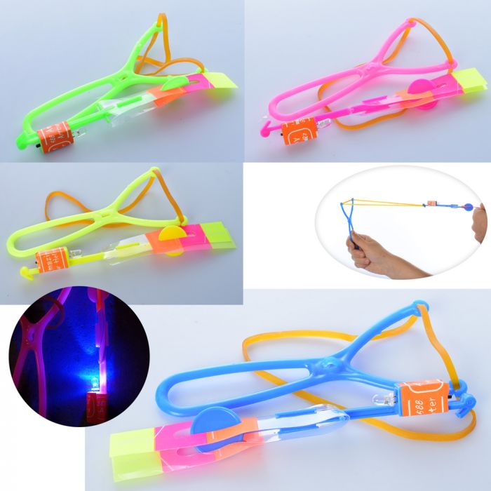 Вертушка-рогатка MK 3837 крутилка, світло, мікс кольорів, кул.