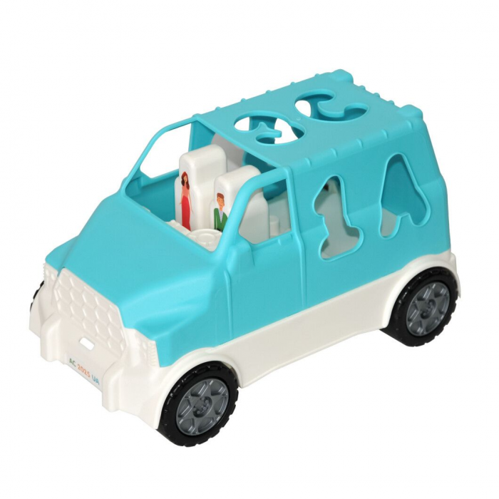 Дитяча іграшка машинка сортер 6 елементів (бірюзовий) Smart Wheels 40062 Тигрес, відео в описі 