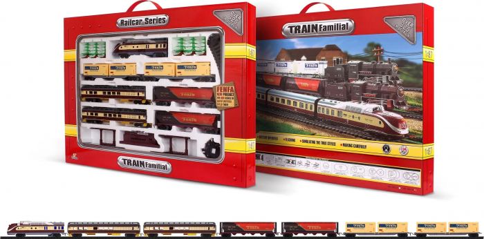 Дитяча іграшка залізна дорога (залізниця) 325 см, FENFA 1601А,В , маштаб 1:87, світло та звук (2 види)