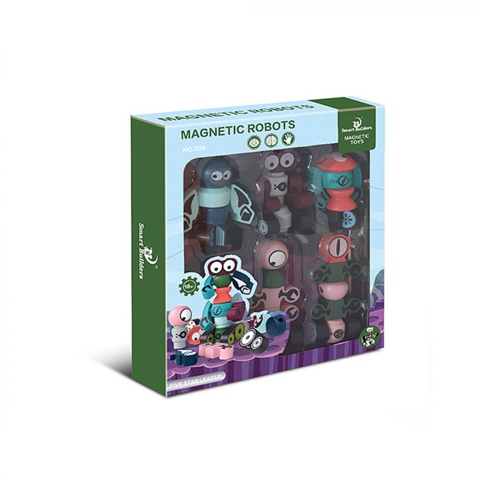 Дитяча іграшка конструктор магнітний робот, 35 детатей , 326 MAGNETIC TOYS®