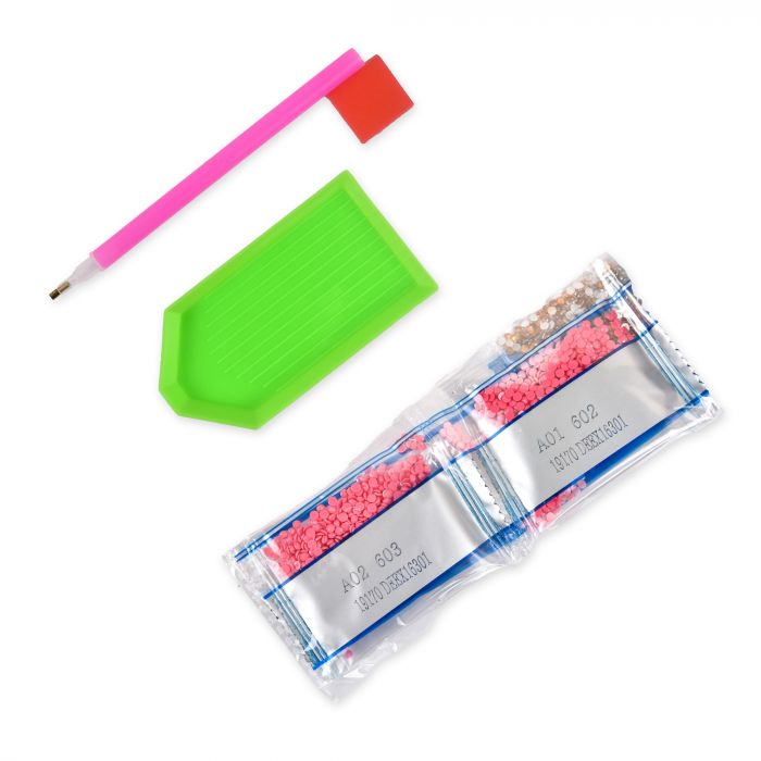 Набір для творчості алмазна вишивка картина мозаїка квіткова палітраStrateg розміром 30х30 см DEEX16292