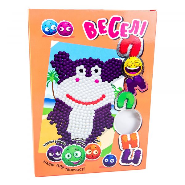 Дитяча іграшка набір для творчості 30993 веселі помпони - бегемот