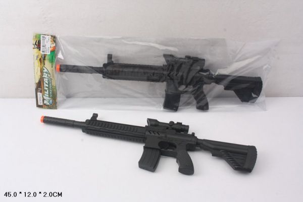 Дитяча іграшка автомат-трещітка M16A-11, в кульку 45*12*2см