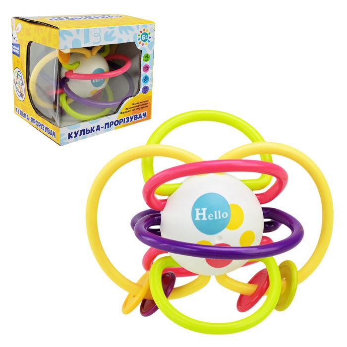 Дитяча іграшка для малюка брязкальце тактильне серія сонячний зайчик PL-724-92 силіконові елементи