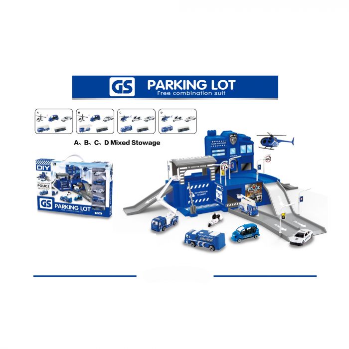 Дитяча іграшка автопаркінг гараж парковка з поліцейськими машинами CM559-31 CHENGMEI TOYS