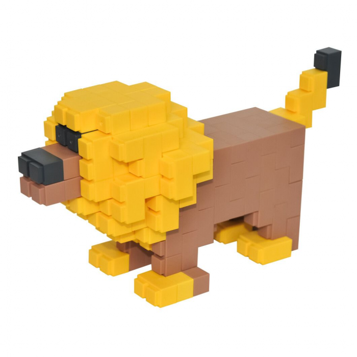 Дитяча іграшка конструктор брікс, сюжет тварини, 600 середніх деталей 40015 Тигрес