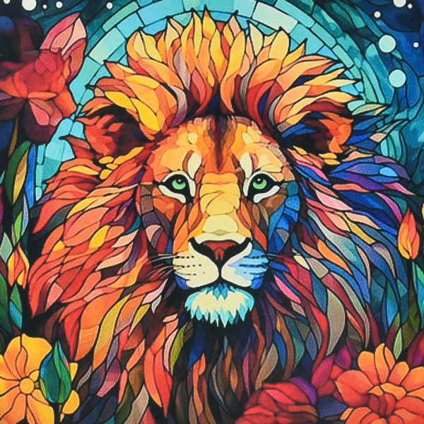 Набір для творчості алмазна картина Вітражна могутність Strateg розміром 30х30 см (DEEX16299)