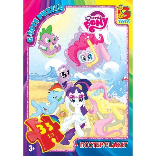 Пазли для дітей ТМ G-Toys із серії My little PONY 35 елементів MLP006