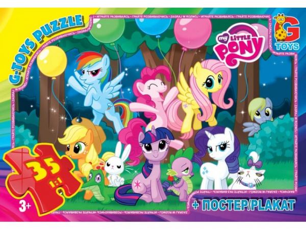 Пазли ТМ G-Toys із серії My little PONY, 35 елементів MLP007