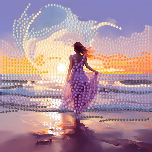 Набір для творчості алмазна картина Сила стихій Strateg розміром 18х18 см (ZAV1818-9)