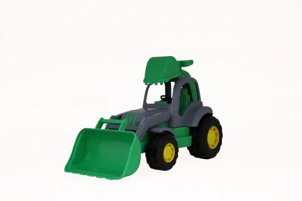 Дитяча іграшка трактор бульдозер з ковшем (екскаватор) 44785 Polesie tractor toy відео в описі 