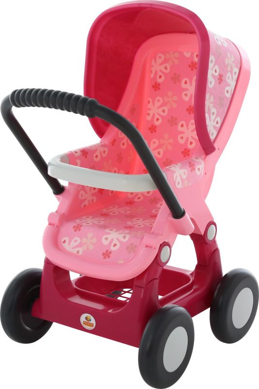 Дитяча іграшка візок коляска для ляльки пупса 4-х колісна 48158