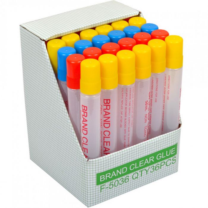 Клей силікатний 50мл з губкою F-5036