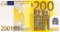 Конверт подарунковий для грошей  купюри 1002 (200 євро)