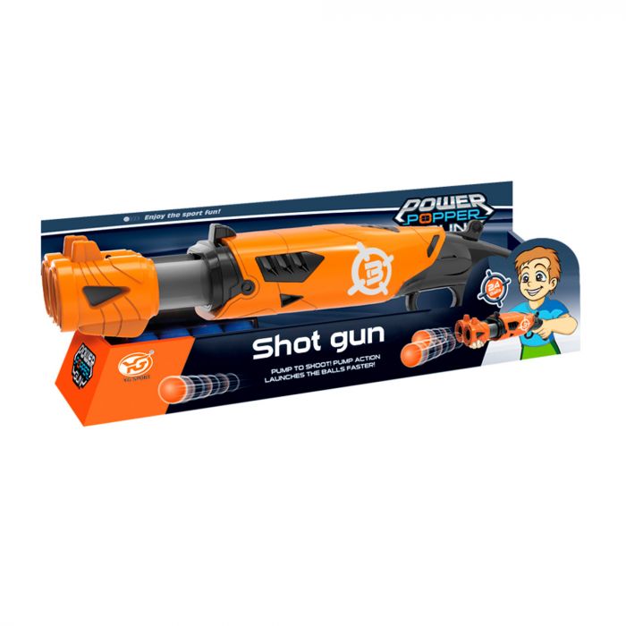 Дитяча іграшка пістолет стріляє м'якими набоями, 24кульки в комплекті YG08P YG SPORT®