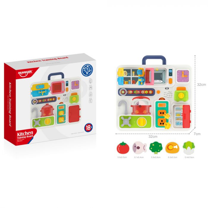 Дитяча іграшка бізіборд зі світлом та музикою розвиваюча HE0510 HUANGER®