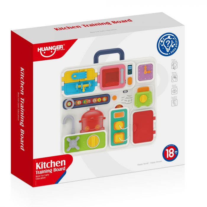 Дитяча іграшка бізіборд зі світлом та музикою розвиваюча HE0510 HUANGER®