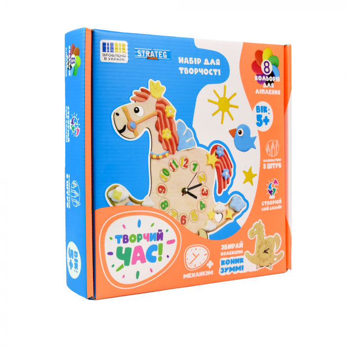 Набір для творчості Strateg Творчий час Коник Зуммі (укр), (30649) ( Вік 5+)