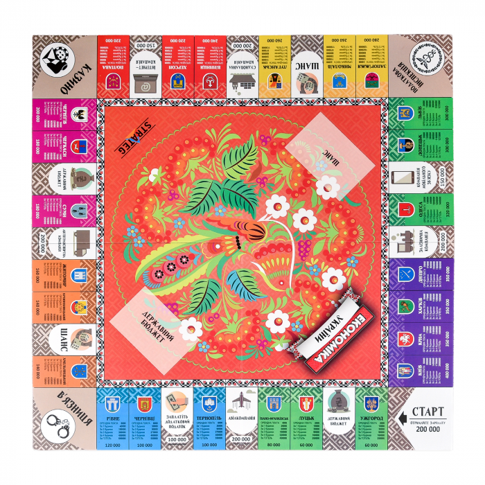 Настільна гра (Вік 8+) Економіка України (31029 Strateg ) монополія (відео в описі)