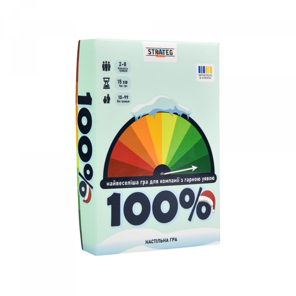 Настільна гра Strateg 100% ( Вік 10+)  розважальна українською мовою (30802)